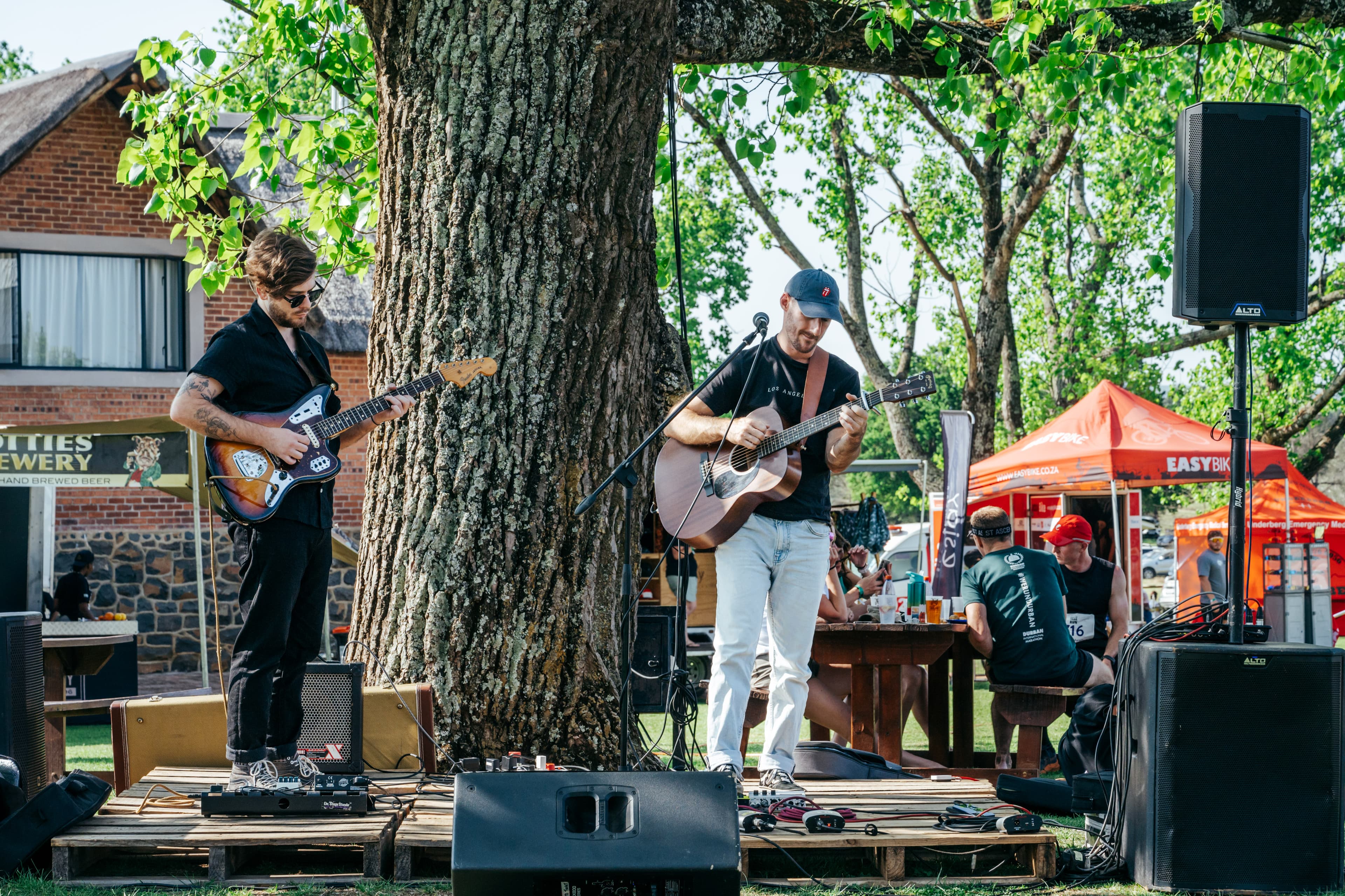 Live music on outdoor stage